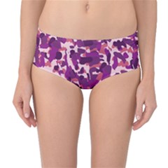 Pink Camo Mid-waist Bikini Bottoms by snowwhitegirl