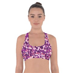 Pink Camo Cross Back Sports Bra by snowwhitegirl