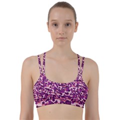 Pink Camo Line Them Up Sports Bra by snowwhitegirl