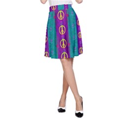 Peace Be With Us This Wonderful Year In True Love A-line Skirt