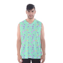 Mint Heart Cherries Men s Basketball Tank Top