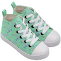 Mint Heart Cherries Kid s Mid-Top Canvas Sneakers View3