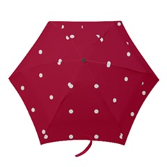 Red Dot Mini Folding Umbrellas