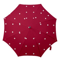 Red Dot Hook Handle Umbrellas (medium) by snowwhitegirl