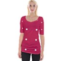 Red Dot Wide Neckline Tee View1