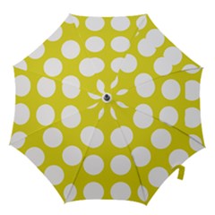 Big Dot Yellow Hook Handle Umbrellas (large)