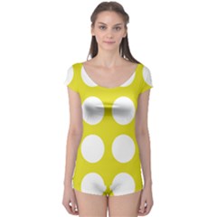 Big Dot Yellow Boyleg Leotard 