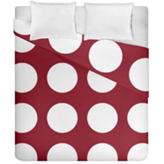 Big Dot Red Duvet Cover Double Side (california King Size)