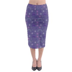 Music Stars Blue Midi Pencil Skirt by snowwhitegirl