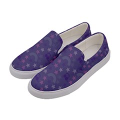 Music Stars Blue Women s Canvas Slip Ons by snowwhitegirl