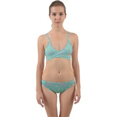 Music Stars Seafoam Wrap Around Bikini Set by snowwhitegirl