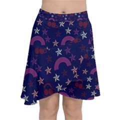 Music Stars Navy Chiffon Wrap