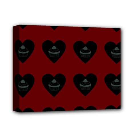 Cupcake Blood Red Black Deluxe Canvas 14  X 11 