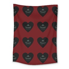 Cupcake Blood Red Black Medium Tapestry by snowwhitegirl