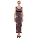 Deer Boots Brown Fitted Maxi Dress View1