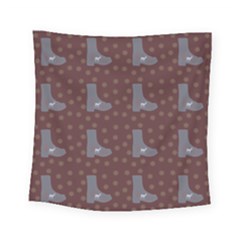 Deer Boots Brown Square Tapestry (small) by snowwhitegirl