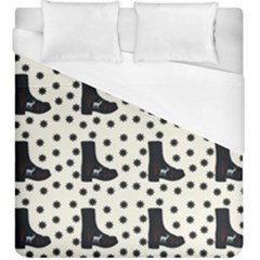 Deer Boots White Black Duvet Cover (king Size) by snowwhitegirl