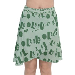 Green Boots Chiffon Wrap