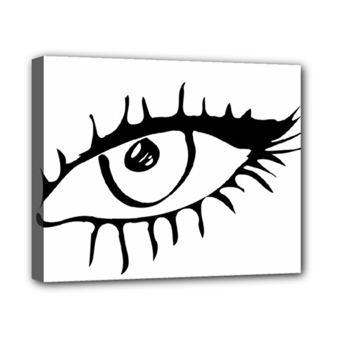 Drawn Eye Transparent Monster Big Canvas 10  X 8  by Alisyart