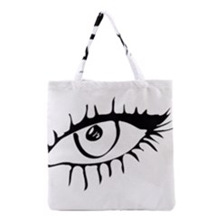 Drawn Eye Transparent Monster Big Grocery Tote Bag