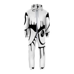 Drawn Eye Transparent Monster Big Hooded Jumpsuit (kids)