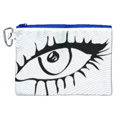 Drawn Eye Transparent Monster Big Canvas Cosmetic Bag (xl) by Alisyart