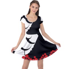 Flamenco Dancer Cap Sleeve Dress