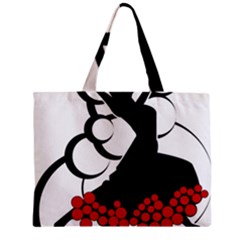 Flamenco Dancer Zipper Mini Tote Bag