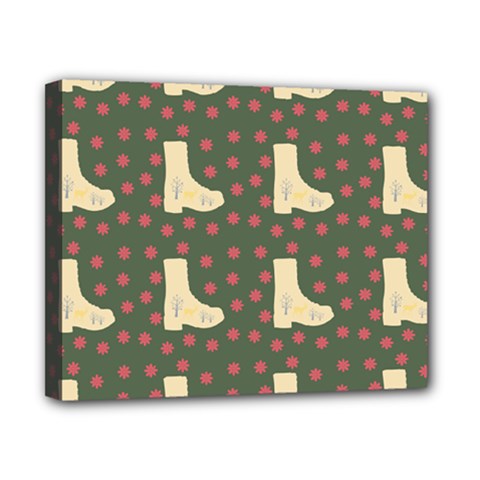 Green Boot Canvas 10  X 8 