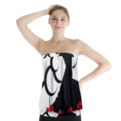 Flamenco Dancer Strapless Top