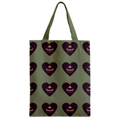 Cupcake Green Zipper Classic Tote Bag by snowwhitegirl