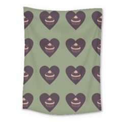 Cupcake Green Medium Tapestry