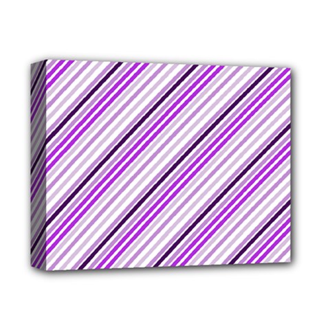 Purple Diagonal Lines Deluxe Canvas 14  X 11 