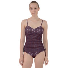 Grey Pink Lilac Brown Eggs On Brown Sweetheart Tankini Set by snowwhitegirl