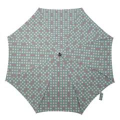 Pink Peach Grey Eggs On Teal Hook Handle Umbrellas (medium)