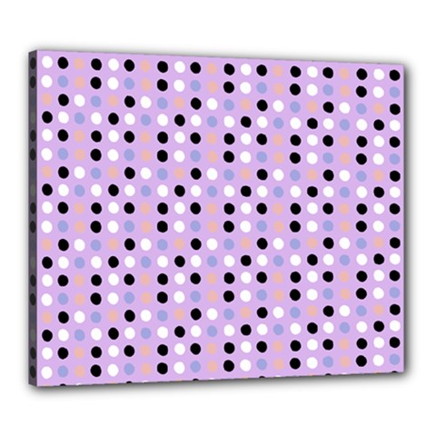 Black White Pink Blue Eggs On Violet Canvas 24  X 20  by snowwhitegirl