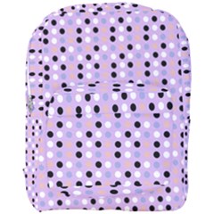 Black White Pink Blue Eggs On Violet Full Print Backpack