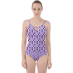 Black White Pink Blue Eggs On Violet Cut Out Top Tankini Set by snowwhitegirl