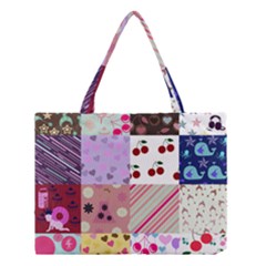 Quilt Of My Patterns Medium Tote Bag by snowwhitegirl