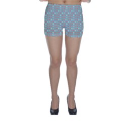 Peach Pink Eggs On Green Skinny Shorts by snowwhitegirl