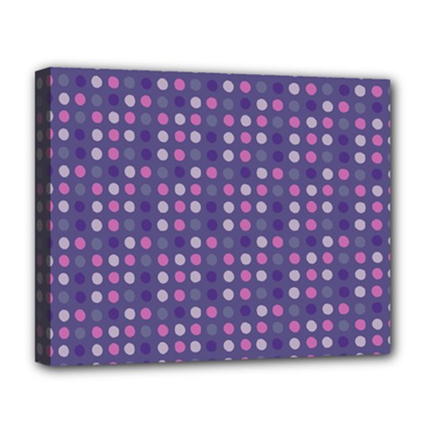 Violet Grey Purple Eggs On Grey Blue Deluxe Canvas 20  X 16  