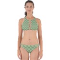 Green Brown  Eggs On Green Perfectly Cut Out Bikini Set View1