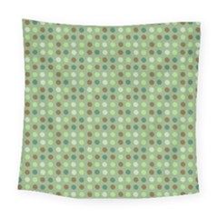 Green Brown  Eggs On Green Square Tapestry (large)