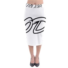 Code White Midi Pencil Skirt