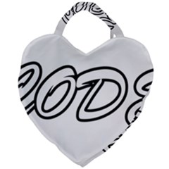 Code White Giant Heart Shaped Tote by Code