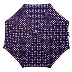 Peach Purple Eggs On Navy Blue Straight Umbrellas by snowwhitegirl