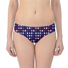 Peach Purple Eggs On Navy Blue Hipster Bikini Bottoms by snowwhitegirl