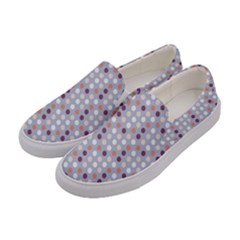 Pink Purple White Eggs On Lilac Women s Canvas Slip Ons