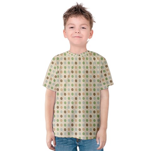 Green Brown Eggs Kids  Cotton Tee by snowwhitegirl