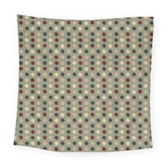 Grey Beige Burgundy Eggs On Green Square Tapestry (large)